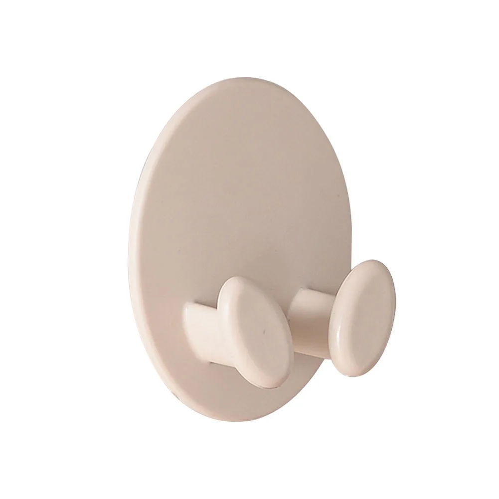 2PCS Plug Hook Wall Mounted Adhesive Home Office Two Feet Bathroom Punching Free Socket Holder Cable Organizer Space Saving |