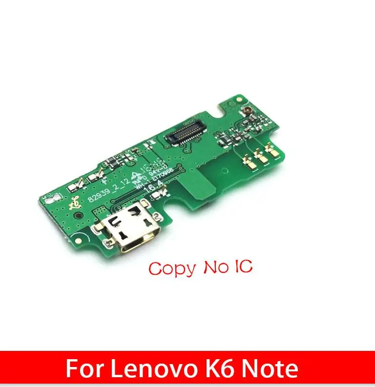 Для lenovo K6 Note K6Note K53a48 USB док-коннектор, зарядный порт гибкий кабель с заменой микрофона