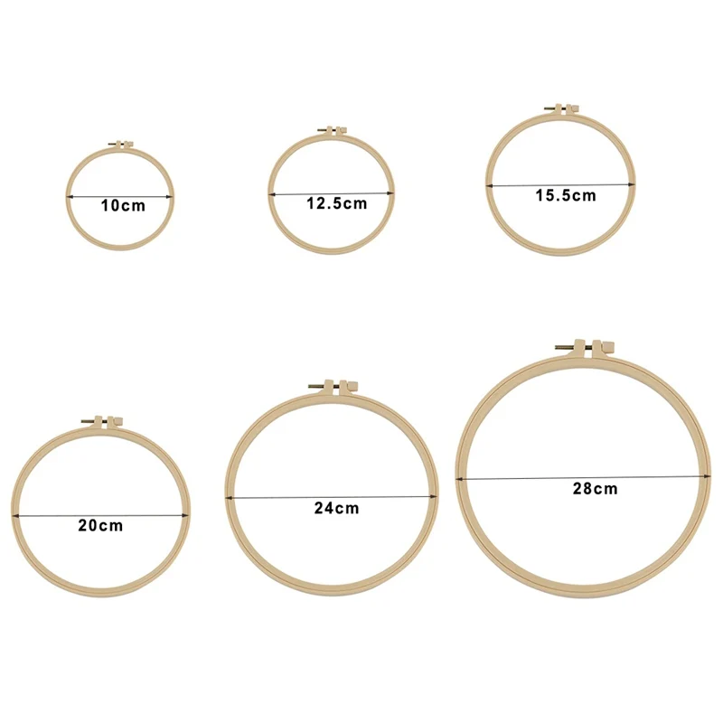 

Hand Sewing Accessories DIY Embroidery Hoop Bamboo Frame Embroidery Hoop Ring Needlecraft Cross Stitch Machine Round Loop
