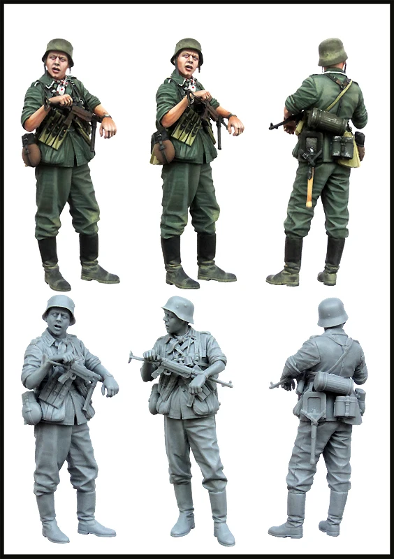 1/35 летняя древняя игрушка пехота разных цветов модель из смолы миниатюрный