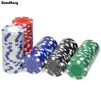 10 Pcs Factory Wholesale Casino ABS+Iron+Clay Poker Chip Texas Hold'em Poker Metal Coins Black Jack Chips Set Poker Accessories 1