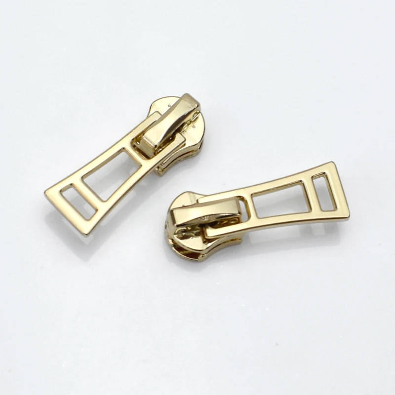 Gold 10 шт. автоматический замок 5# молнии ползунки для металлической молнии молния Ремонтный комплект швейная молния голова DIY аксессуары для одежды - Цвет: Gold