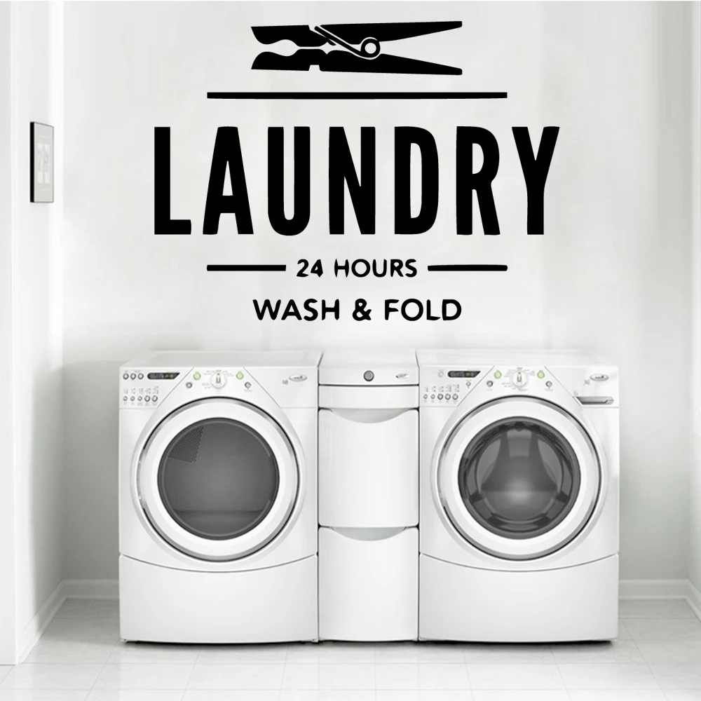 

Modern Laundry Wall Stickers Self Adhesive Art Wallpaper For Laundry Room Sticker Wall Decals Poster Commercial Wall Stickers