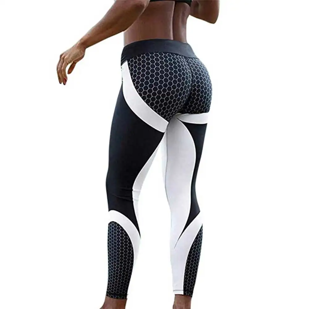 

JGS1996 Women Printed Yoga Pants Push Up Sport Leggings Butt Lift Running Leggins Gym Fitness Tights Trousers