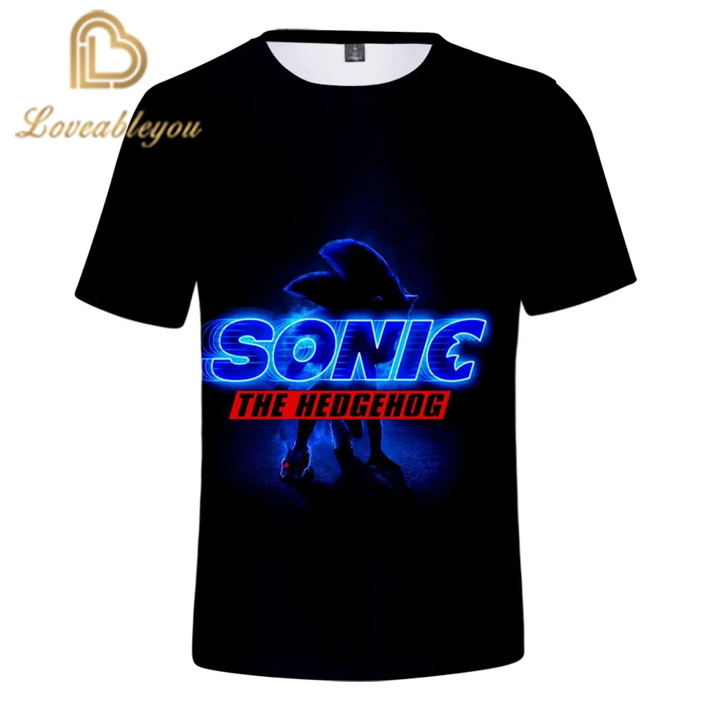 

Sonic 3D Men Shirts Unisex Spring Summer Boy Print O-Neck T-Shirt Loose Women Tops Lady Tshirt Anime T-shirt