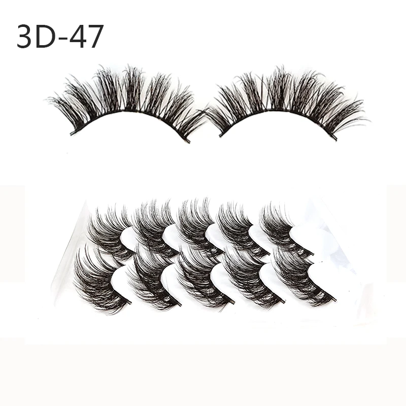 

5 Pairs of 3D Mink Hair False Eyelashes Eyelash Extension Naturally Thick Small Fluffy False Eyelashes