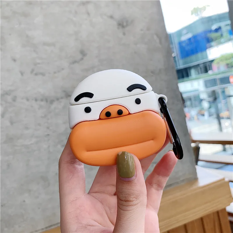 Забавный большой рот для Airpods 1/2 чехол Защитный силиконовый милый Bluetooth