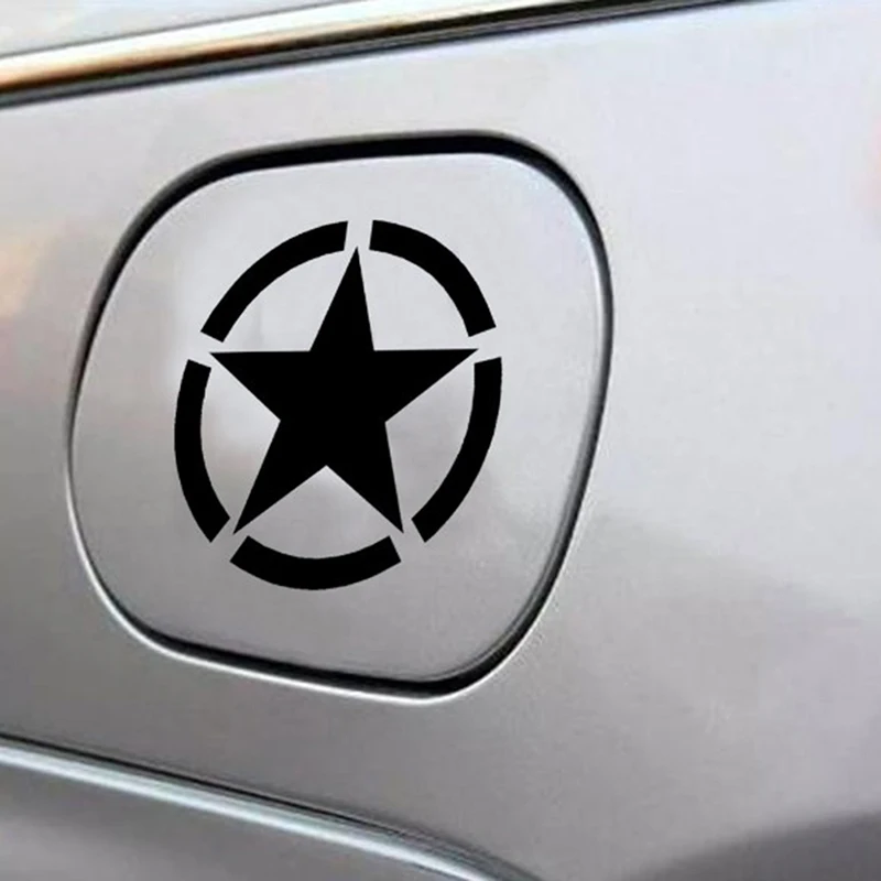 

Broken Five-Pointed star Car Stickers Cool Funny Creative Decoration For Helmet Fuel Tank Cap Auto Tuning Styling Vinyls