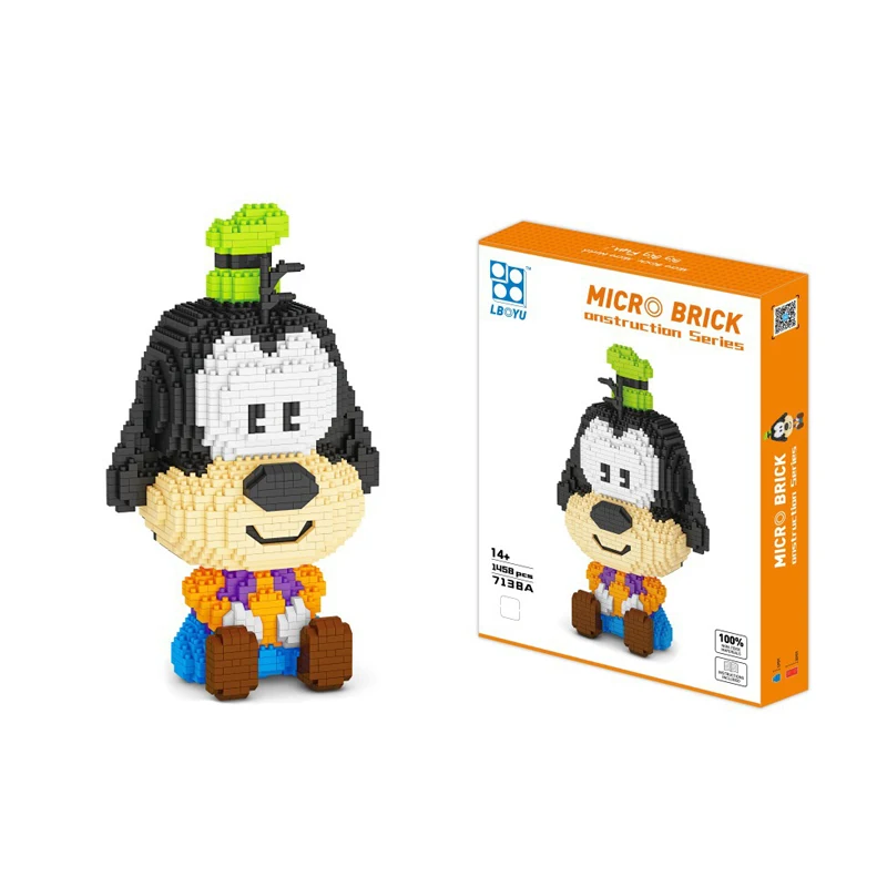 

Cartoon Series Diamond Building Blocks Eeyorely Pluto Mickey Lion Timon Pumbaa Mirco 3D Model Brick Figures for Mini Block Toys