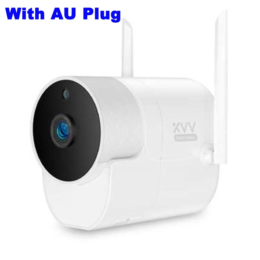 With AU Plug Xiaomi Автомобильная наружная домашняя панорамная камера видеонаблюдения Wifi 1080P 180 градусов широкоугольная Водонепроницаемая камера безопасности для Xiaomi - Название цвета: With AU Plug