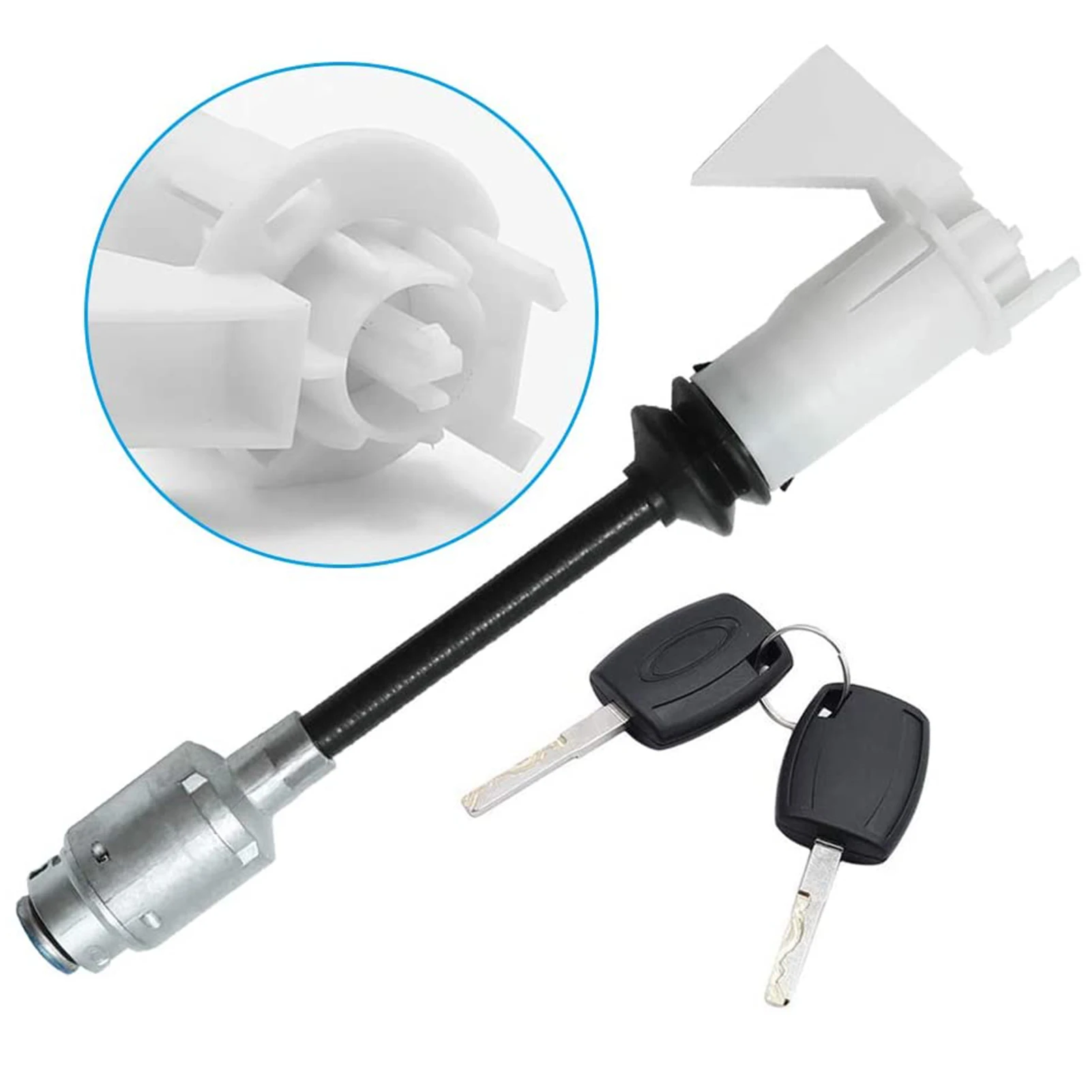 

Long Type Rod Bonnet Release Lock Latch Repair Kit Key Set For Ford Focus MK2 2004-2012 1343577 4M5AA16B970BA