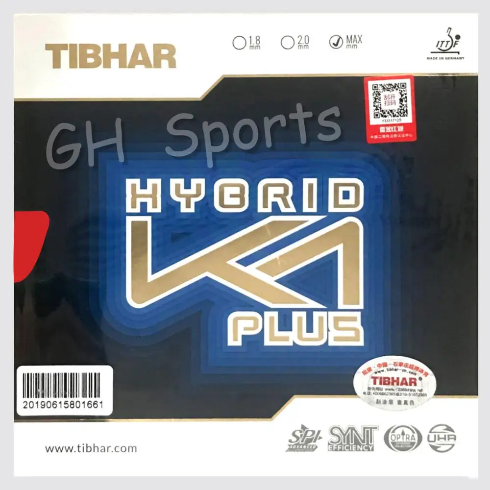 Tibhar Hybrid K1/K1 PLUS с бугорками резиновый для настольного тенниса ракетка Летучая мышь