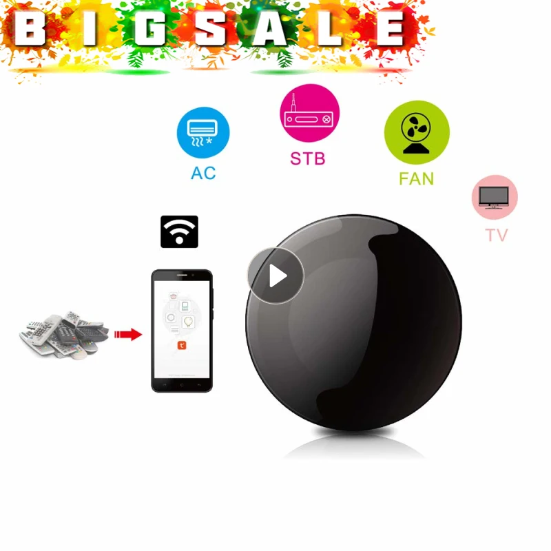 

Smart WIFI Remote Control Hub Smart Home Blaster Infrared Wireless Remote Control Via Smart Life Tuya APP Work Alexa Google Home