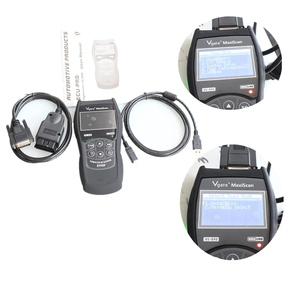 VS890 OBD2 сканер Vgate VS890 OBD код неисправности двигателя считыватель-анализатор ODB2 EOBD JOBD автомобильный диагностический сканер VS-890