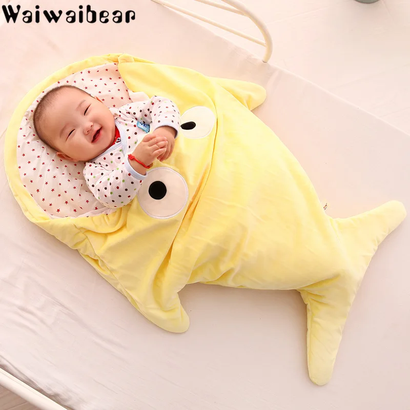 Спальный мешок для новорожденных мягкий спальный с мультяшным рисунком