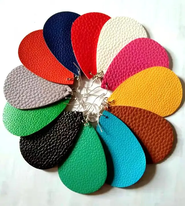 Серьги из искусственной кожи с кисточками и перьями | Украшения аксессуары