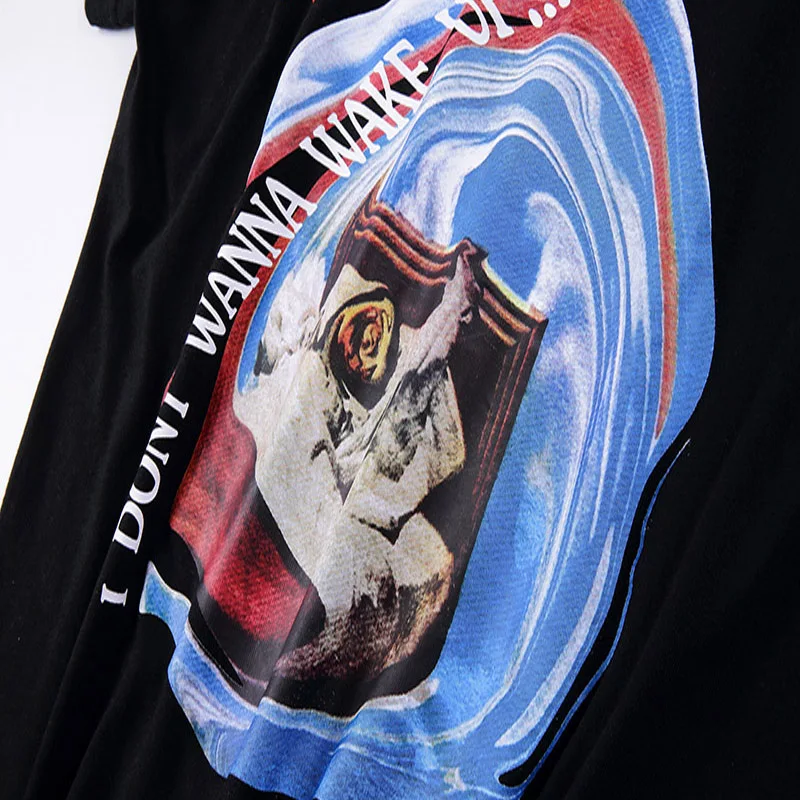 19SS футболка ASTROWORLD TOUR Трэвис Скотт я не хочу проснуться Высококачественная хип