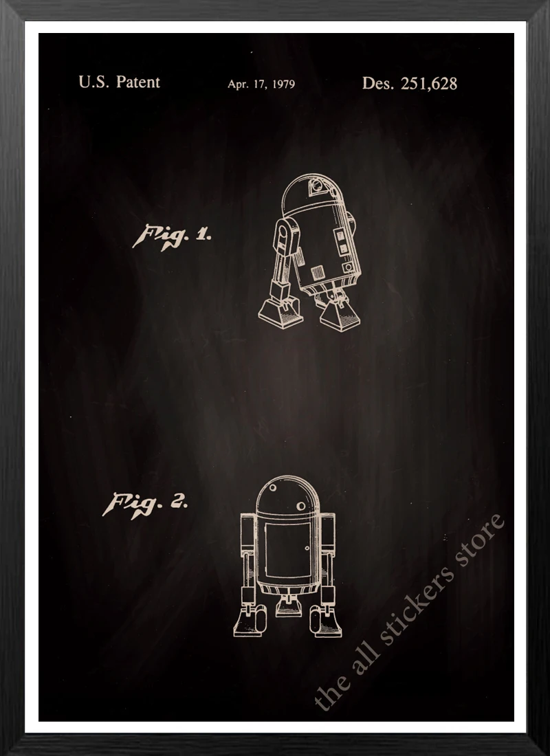 Звезда Плакат войны Робот R2-D2 Звездный Разрушитель плакат для кафе бар Домашний Декор Ретро Крафт обои - Цвет: 26