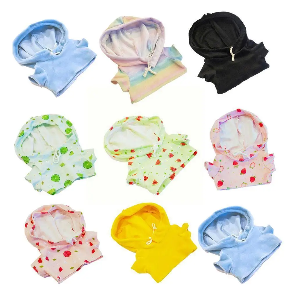 

30cm Plush Toy Clothes Hoodie Accessories Hooded Clothes Fruit Pattern Replaceable Clothes For Girl Christmas Birthday Pres D6k9