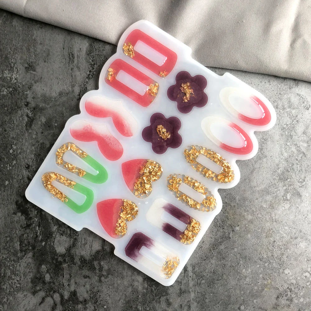 Сделай сам комбинированная эпоксидная смола шпилька силиконовая форма любовь