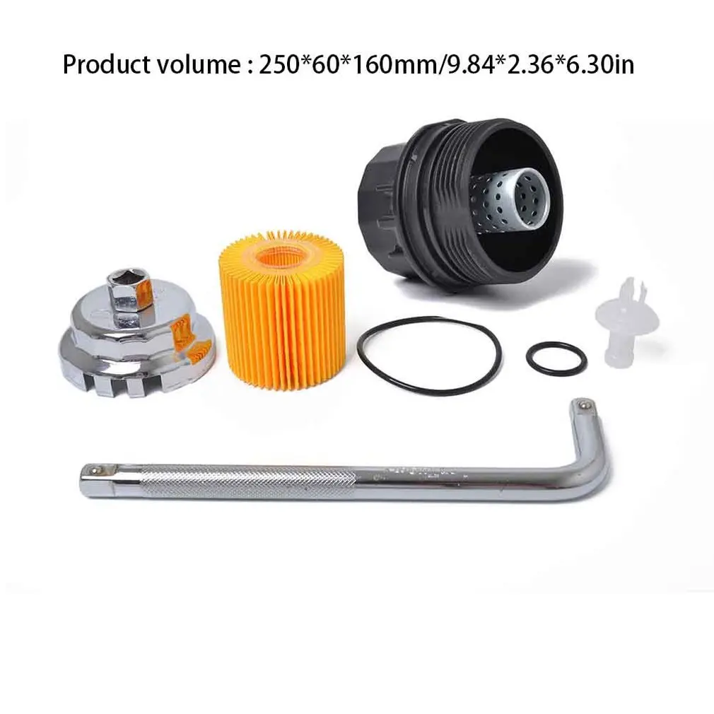 

Car Repair Kit (oil Filter + Filter Cover - Tool) For Toyota / Lexus / Sain Auto Parts Wear-resistant Durable Practical