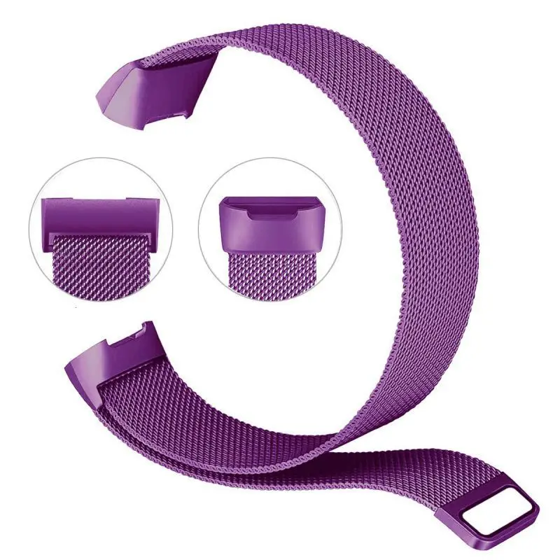 9 цветов для Fitbit charge 3 фитнес-браслет магнитный с миланским плетением браслет из нержавеющей стали сменные полосы для charge3 ремешок