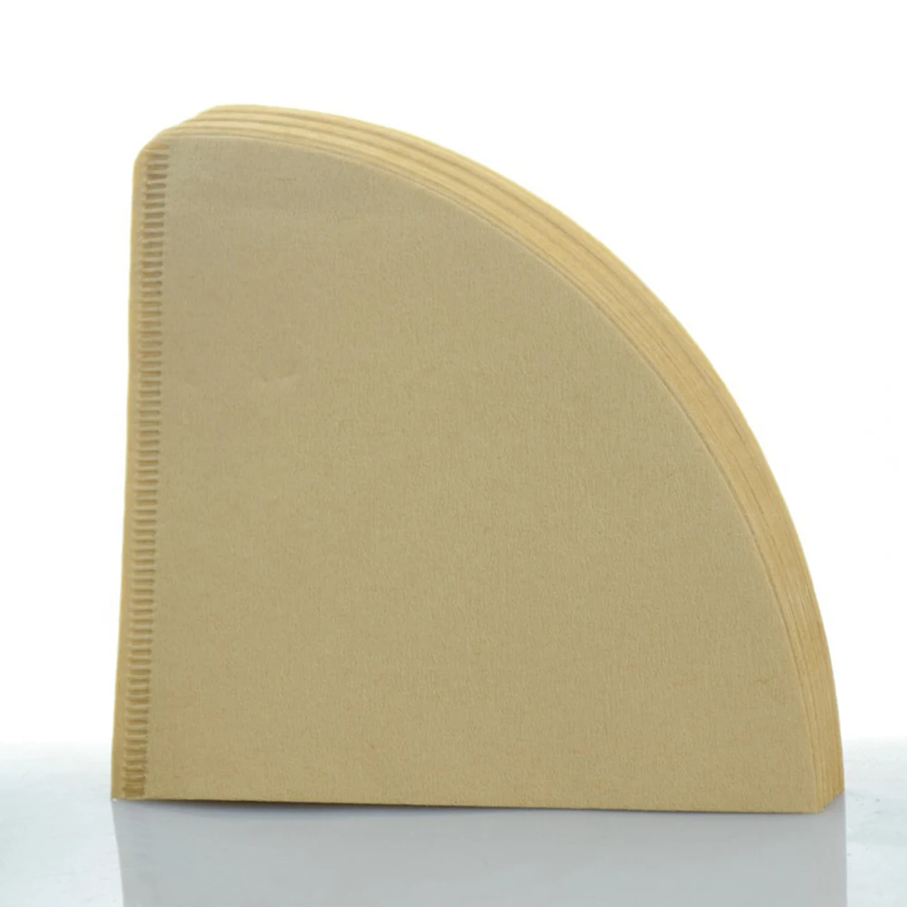 40 шт./пакет v-шаблон фильтры для кофе деревянный дуршлаг чайный пакетик