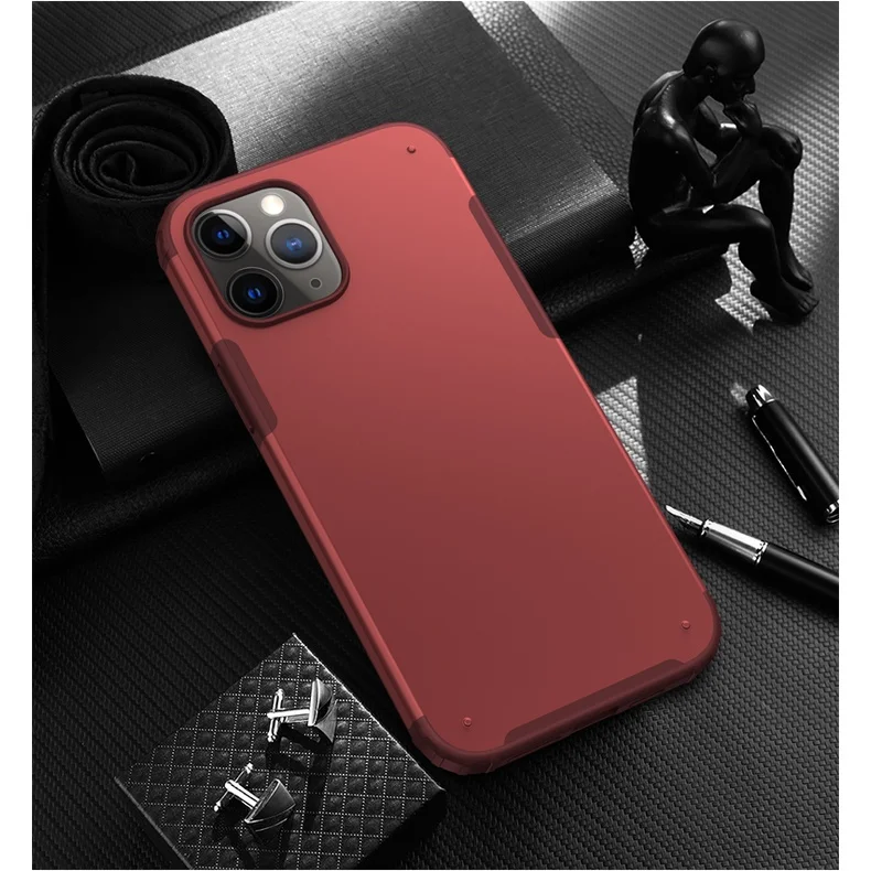 

Solid color phone Case for iPhone 12 11 Pro XR X XS Max 8 7 Plus four-corner anti-fall Cover