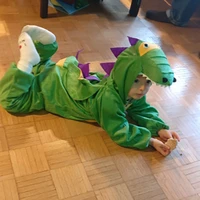 halloween cosplay child kids velvet dinosaur fantasy costume carnival party festival boy girl performance children jumpsuit suit