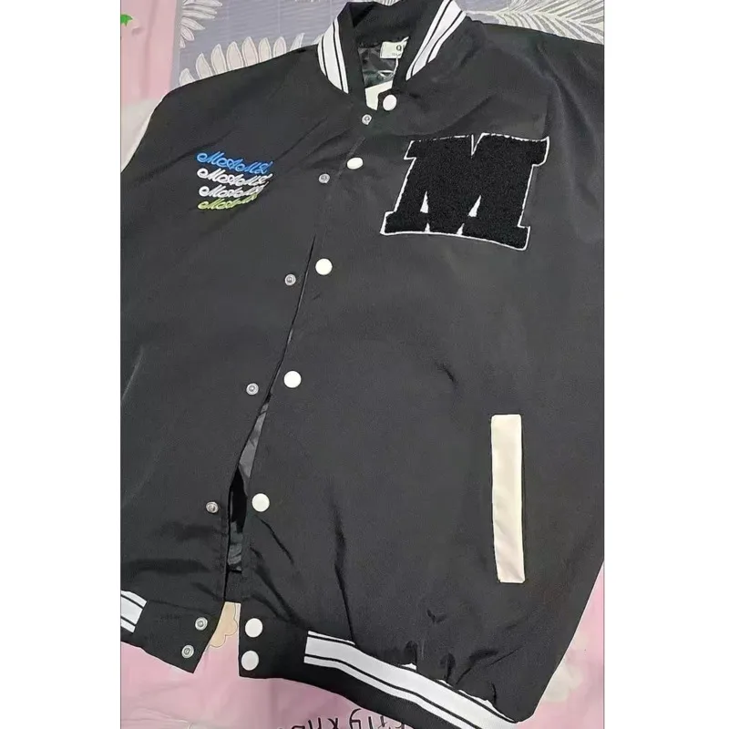 Весенне-осенняя бейсбольная куртка-бомбер в стиле США женская и мужская одежда с