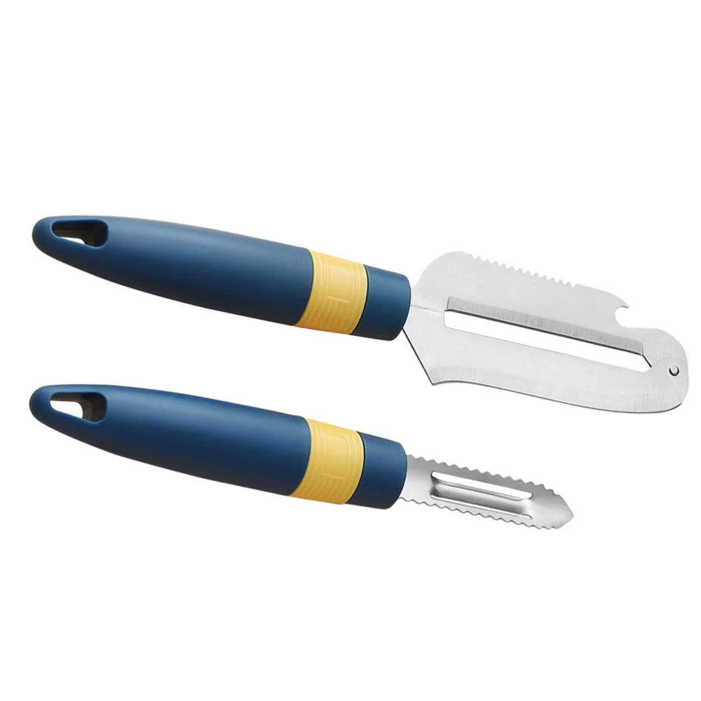 

2Pcs Stainless Steel Household Peeling Knives Useful Fish Scale Remover