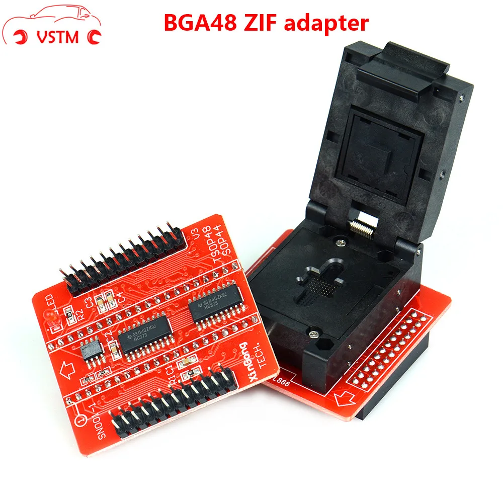 

Best quality BGA48 Adapter with 1.8V TSOP48 BGA63 base boad for NAND TL866II PLUS TL866A TL866CS flash programmer