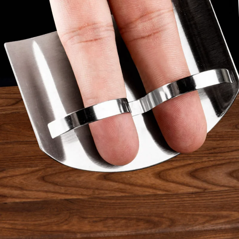 

Stainless Steel Finger Guard Cut Hand Protector Knife Cut Finger Protection Tool Gadgets Finger Protectors Kitchen Accessories