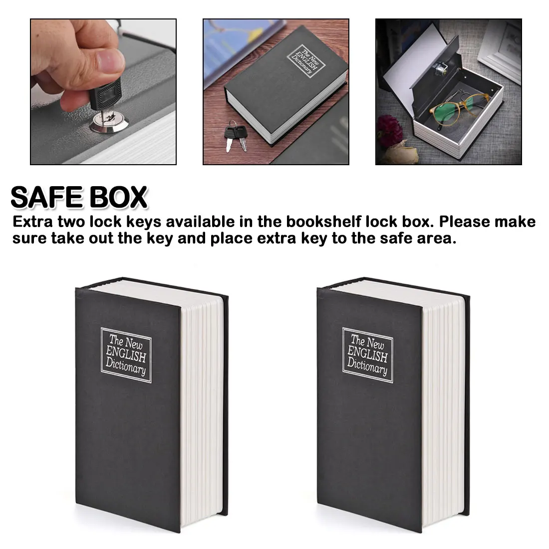 Аксессуары для дома мини Сейф домашней безопасности брелок книг коробка с