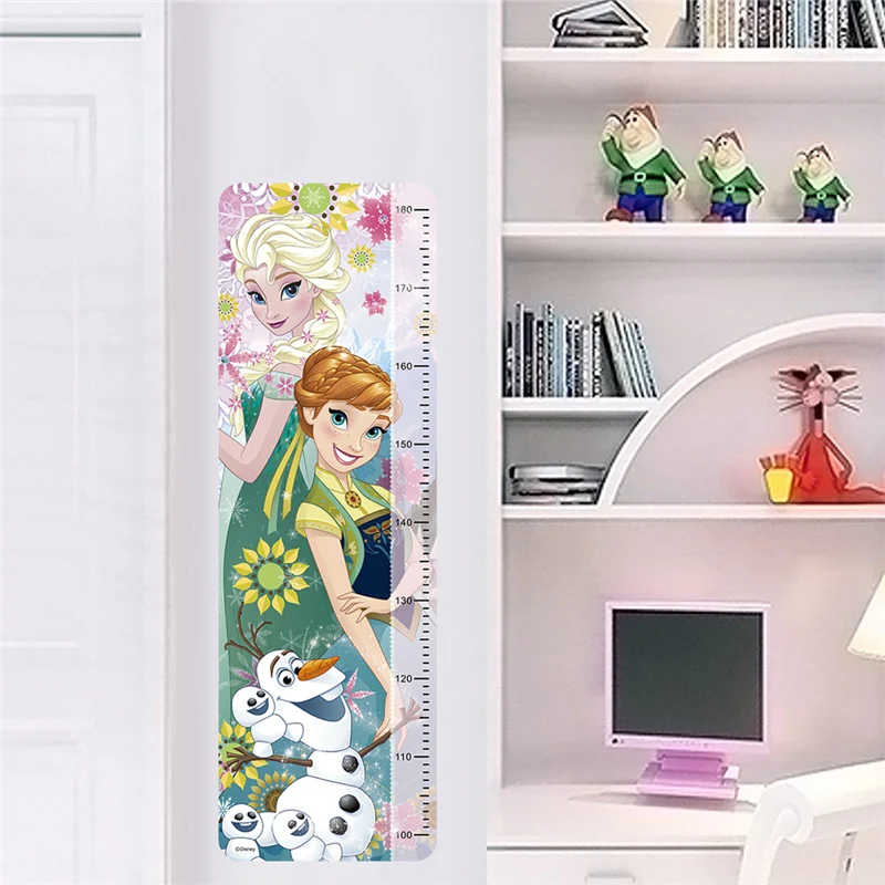 Disney Принцесса Высота мерки настенные наклейки для детей комнаты домашний декор Белоснежка Анна Эльза Рост Диаграмма настенные наклейки обои - Цвет: C034-F
