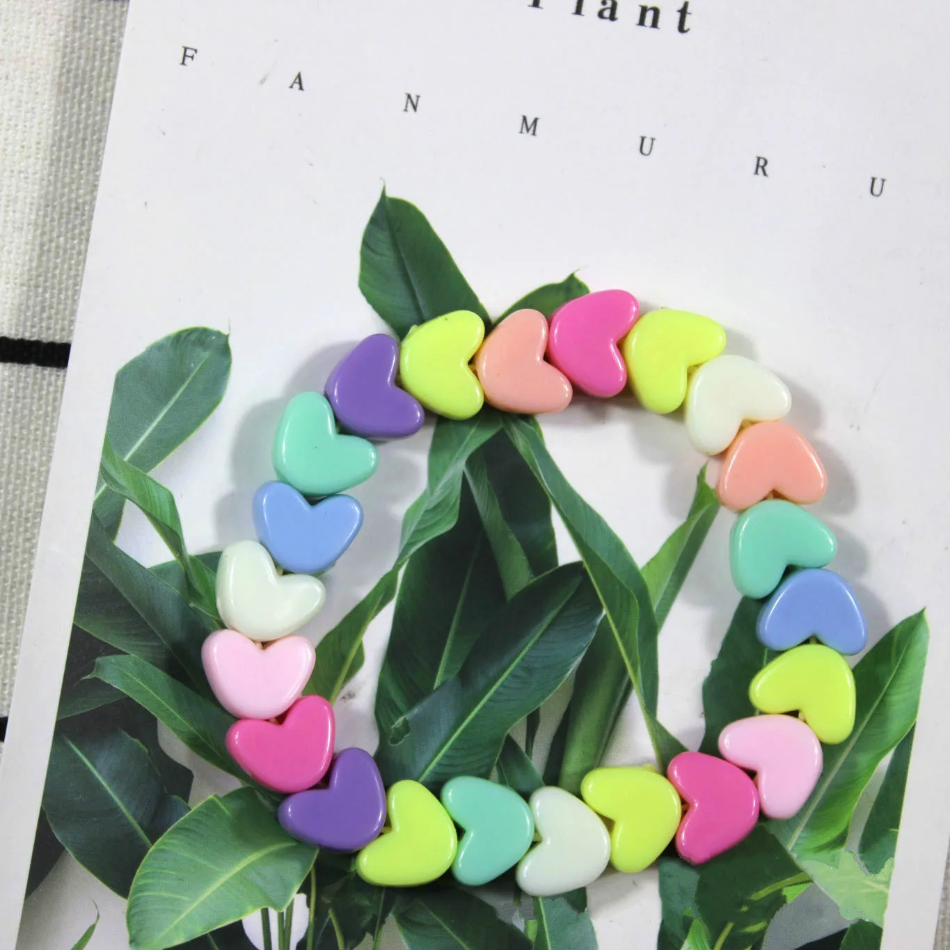 Летний стиль для детей милый яркий цветной мультяшный акриловый браслет с