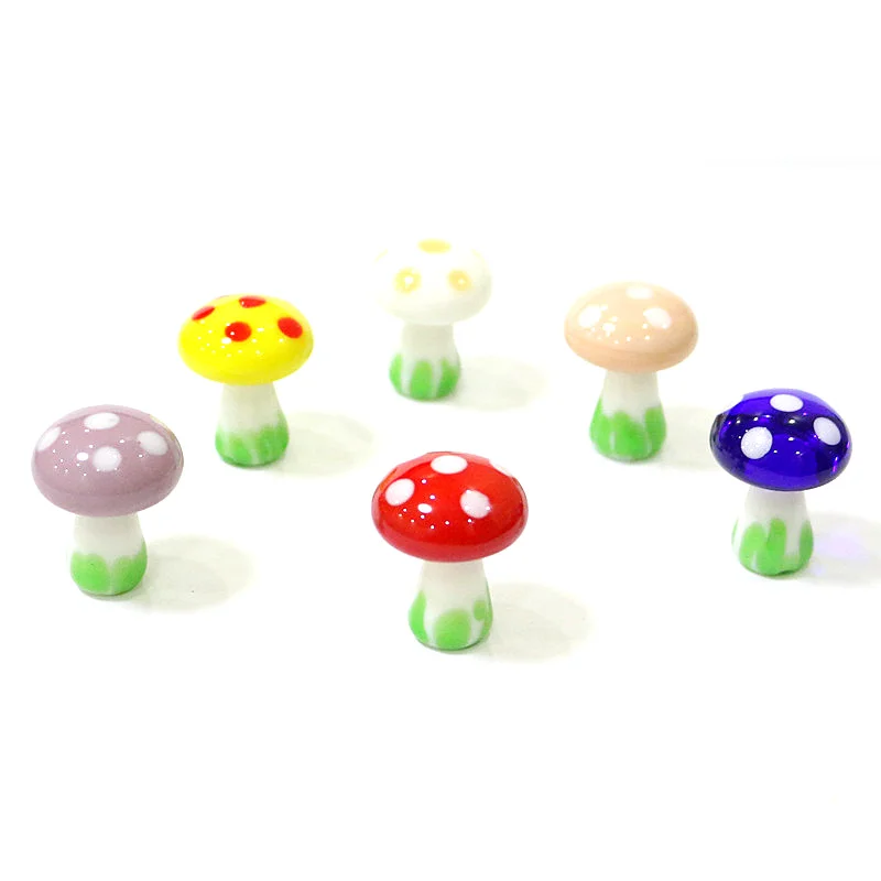 Миниатюрный симпатичный цветочный горшок в виде грибов для украшения сада -