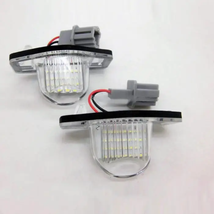 

New 2 Pcs/Set 18 LED Lamp Number License Plate Light for Honda Fit Jazz Odyssey Stream Insight CRV FRV HR-V Crosstour 5D DXY