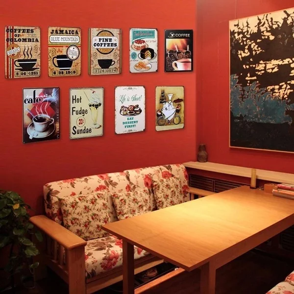 Винтажный потертый настенный художественный Декор 12x8 рецепт на белое вино