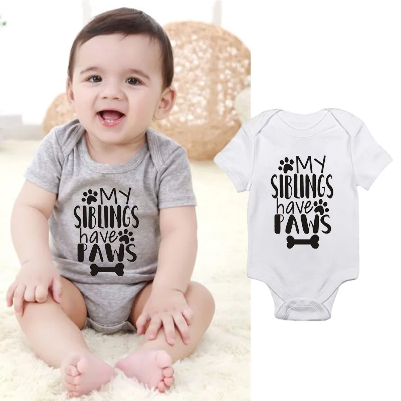 Распродажа Детские комбинезоны из 100% хлопка Одежда с короткими рукавами для