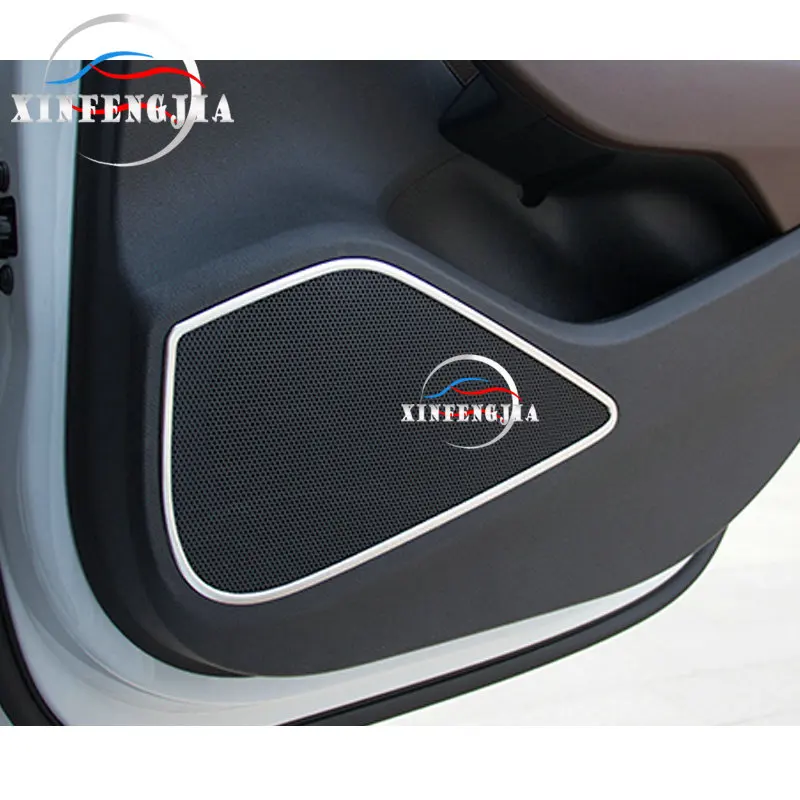 For Audi A3 15-2017 4pcs Stainless Door Speakers Louder Frame Cover Trim | Автомобили и мотоциклы