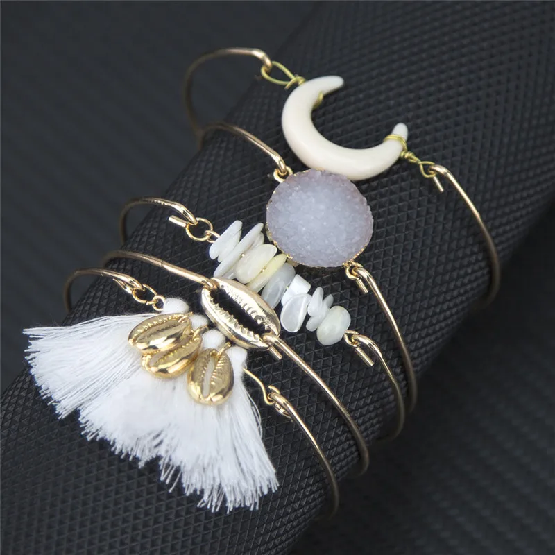 6 шт./компл. Для женщин мода лунный камень штаны с узором в виде ракушек и