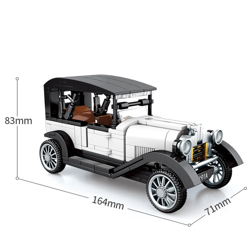 

Classic Retro Master Car Model Boys Small Particle Blocks Building Bricks Puzzle Children Assembled Toy Present DIY Gift Age 3-9
