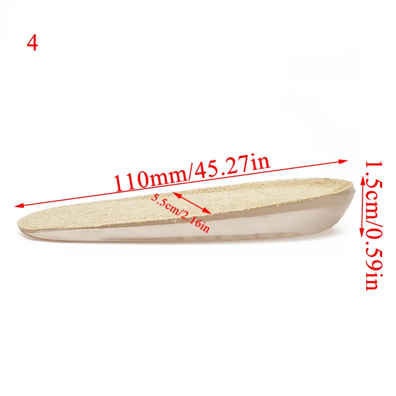 Фото 1 Pair Unisex 1.5/2.5/3.5 CM Height Increase Insoles Soft Gel Lifts Inserts Higher Shoes Pads High Quality Обувь 1 Pair Unisex 1.5/2.5/3.5 CM Height Increase Insoles Soft Gel Lifts Inserts Higher Shoes Pads High Quality Обувь