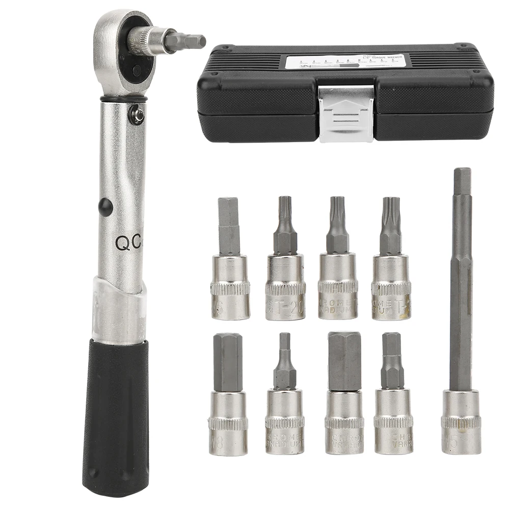 

YC-617-2S Aluminium Alloy Bike Torque Wrench Tool Kit Bicycle Repair Hardware Accessory Cycling