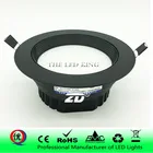 3W5W 7W 9W 12W 15W Встраиваемый светодиодный светильник, алюминиевый черный белый светодиодный потолочный светильник, точечный светодиодный потолочный светильник для дома, офиса, отеля