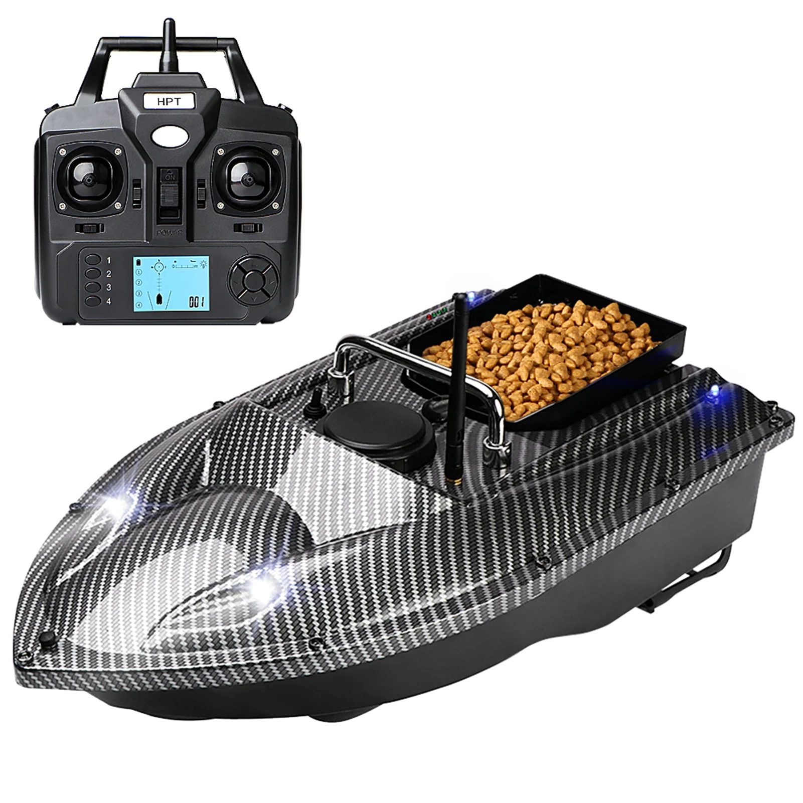 

GPS Fishing Bait Boat with Single Bait Containers Automatic Bait Boat with Remote Control