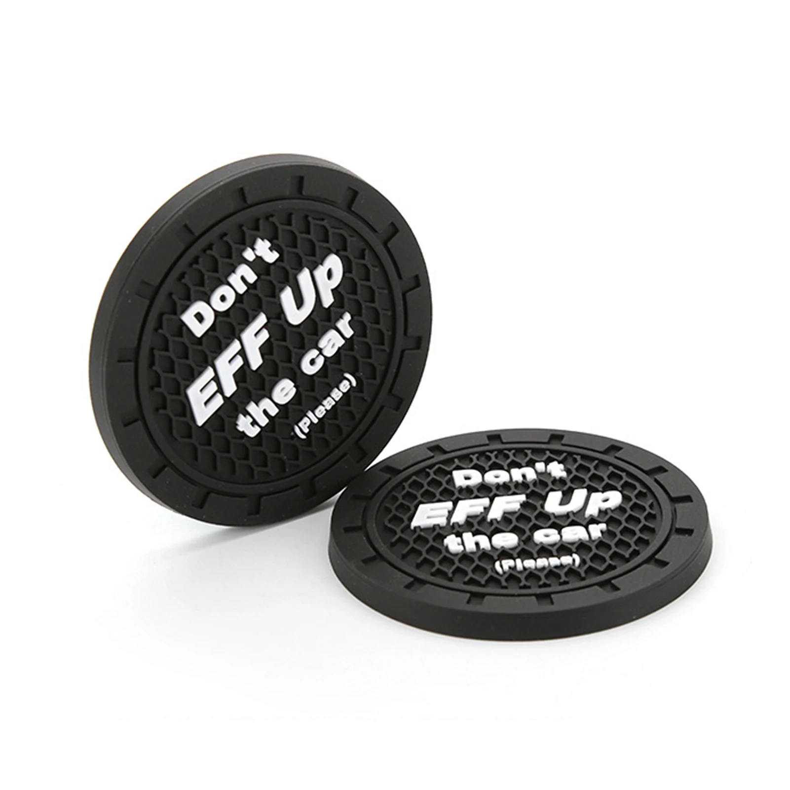 

2pcs/set Car Cup Mat Waterproof Vehicle Coaster Rubber Water Cup Bottle Holder Non-slip Pad For Auto Car Interior Accessories