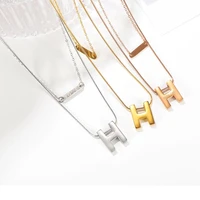 layered necklaces for women stainless steel rose gold color multilayer chain letter pendant choker necklace jewelry gift
