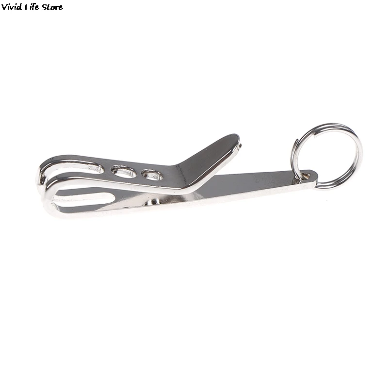 5 stücke EDC Tasche Clip mit Schlüssel Ring Karabiner Edelstahl Outdoor Quicklink Werkzeug